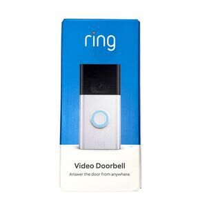 Ring Video Doorbell and Mount in Satin Nickel S